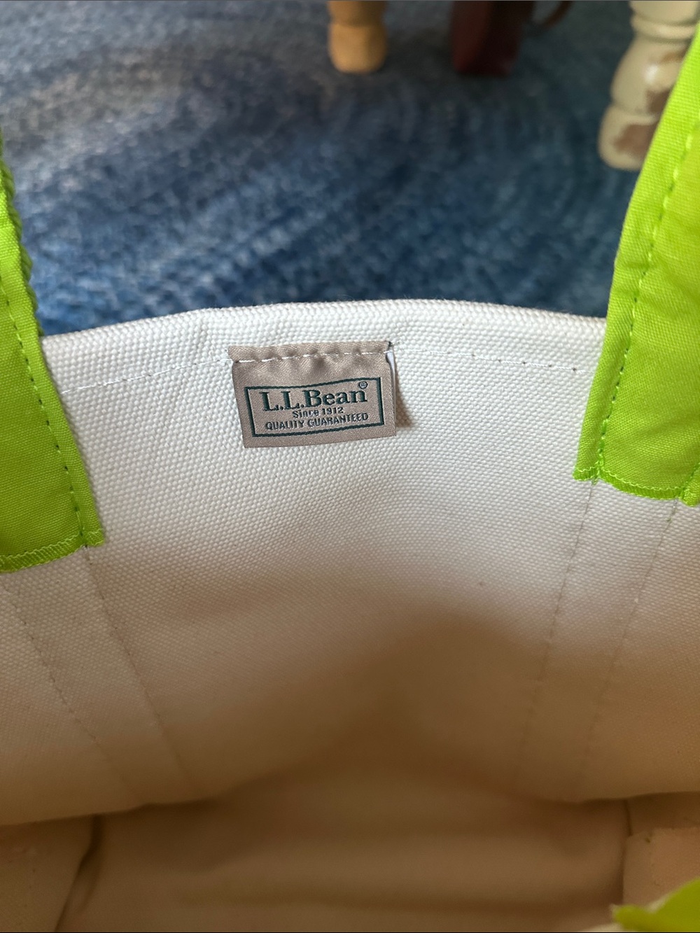 LLBean boat and tote japan limited edition lime green - Picture 4 of 9